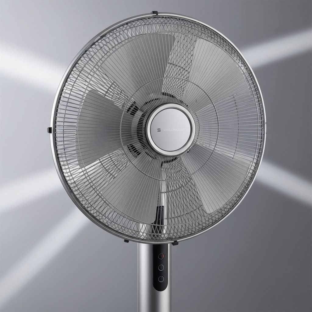 Ventilador de piso potente y moderno